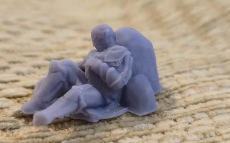 Preview card image for the resin orc miniatures project.